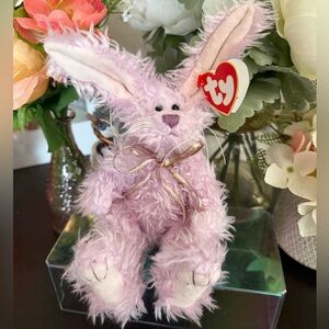 🆕🐰 RETIRED VINTAGE TY ATTIC TREASURE LAVENDER BUNNY “APRIL”. MWMT! DATED 1993!
